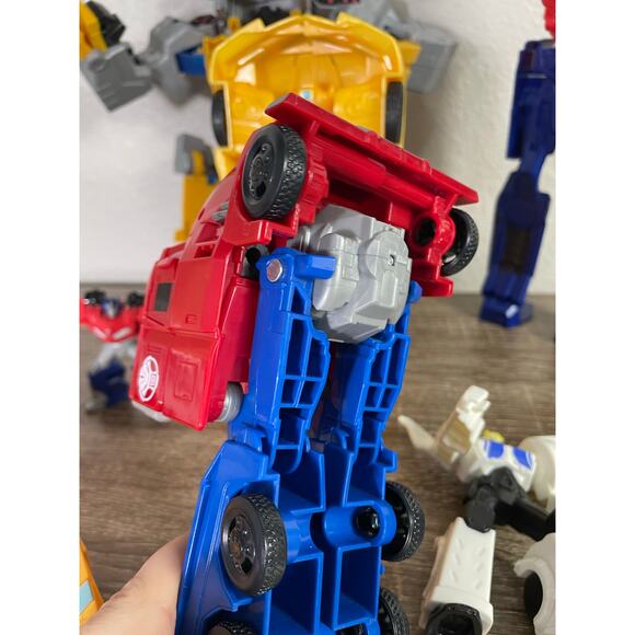 Transformers Robot Toy Lot Optimus Prime Bumblebee Rescue Bots Autobot Vehicles - Picture 10 of 10